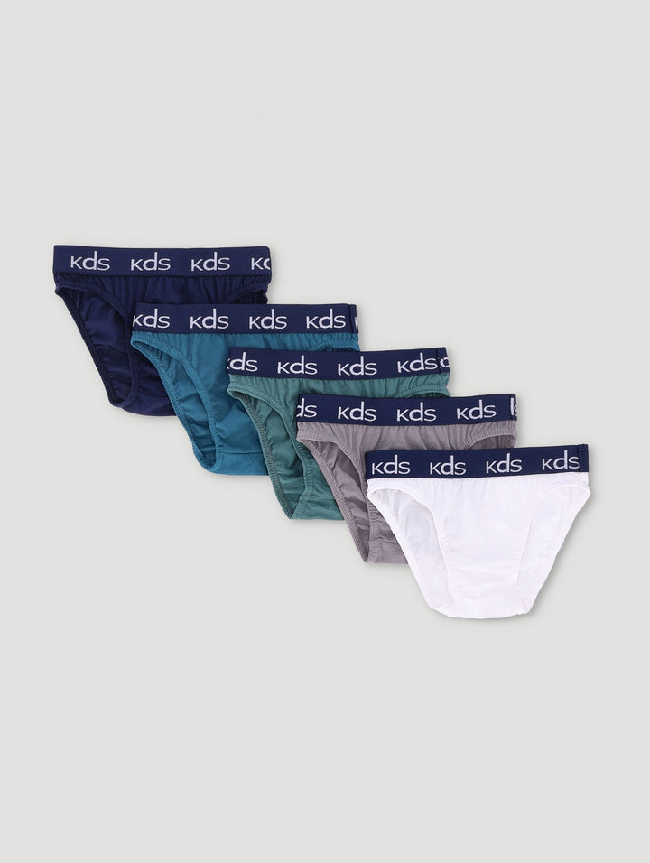 Pre-Boys 5 Pack Plain Briefs