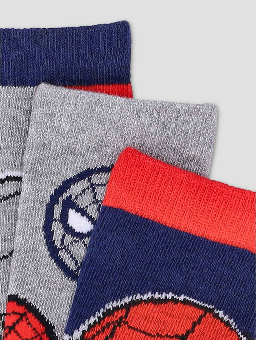 Pre-Boys 3 Pack Spiderman Anklet Socks - Red