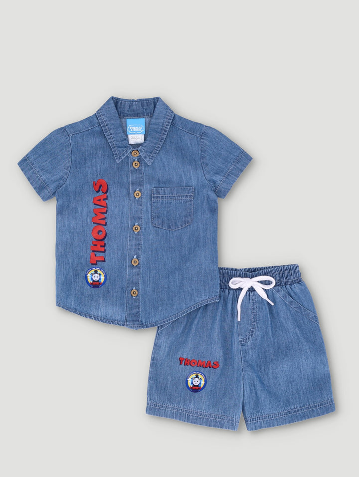 Baby Boys Thomas & Friends Chambray Set - Navy