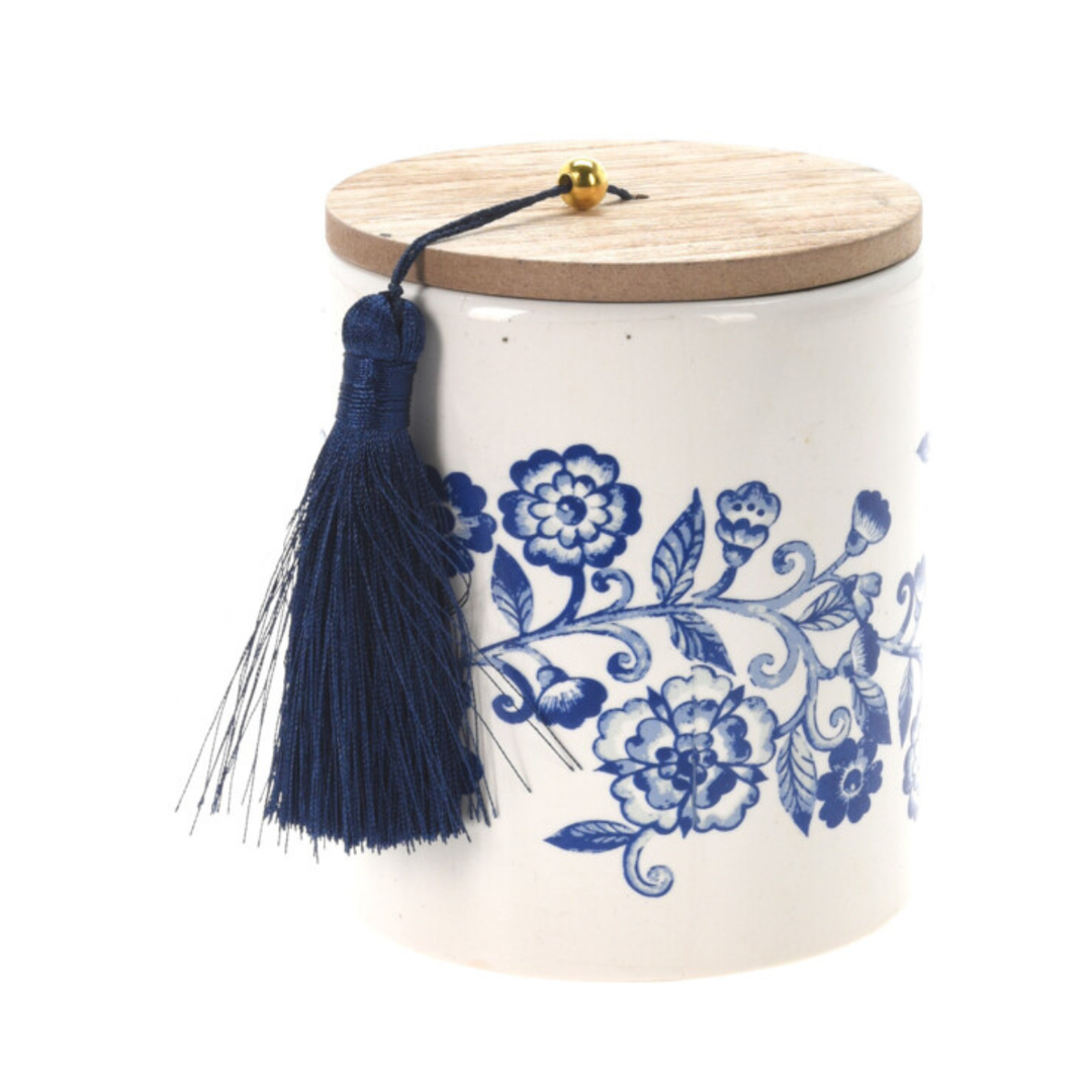 Amber Amalfi Candle In Glass - Blue