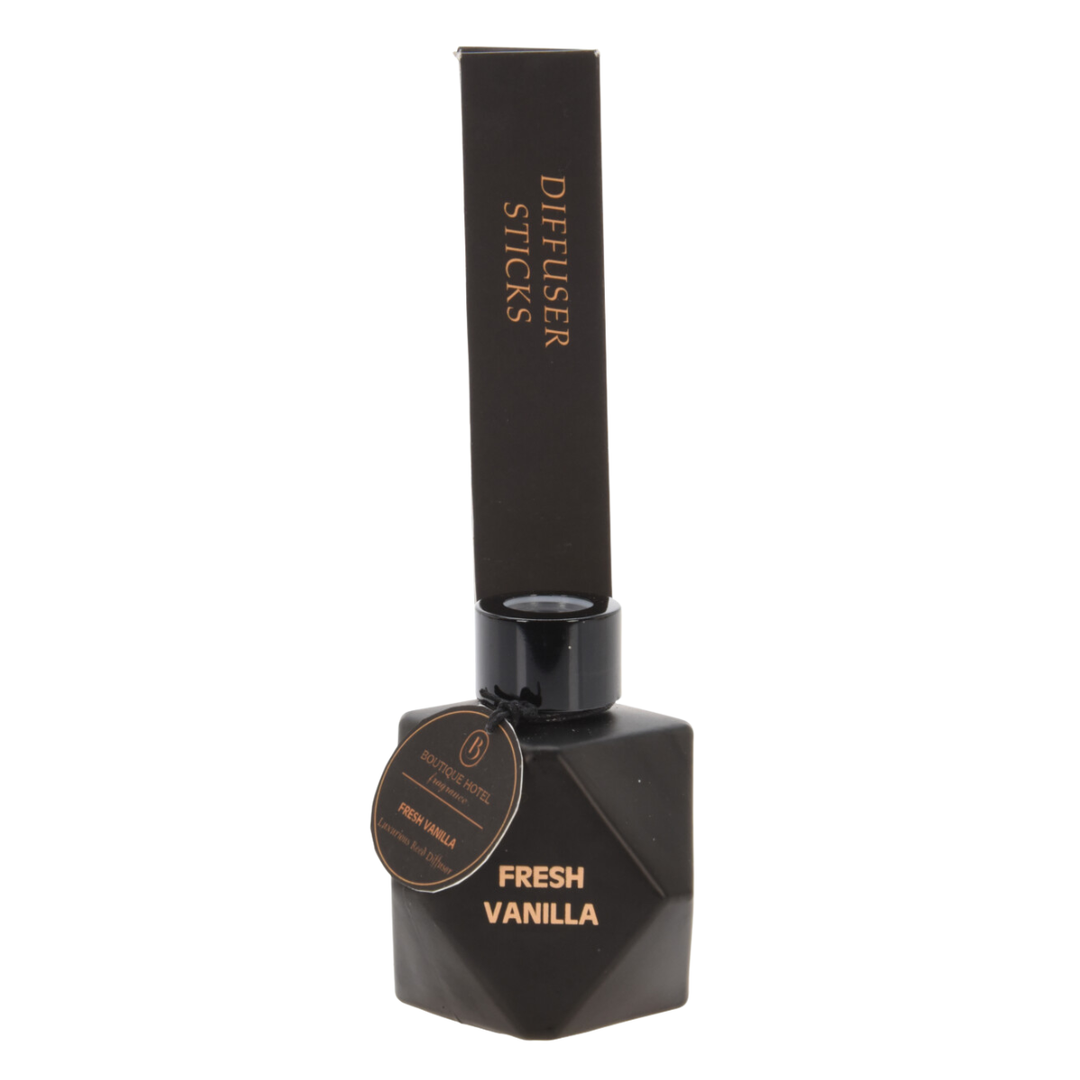 Fresh Vanilla Diamond Diffuser 200ml - Black