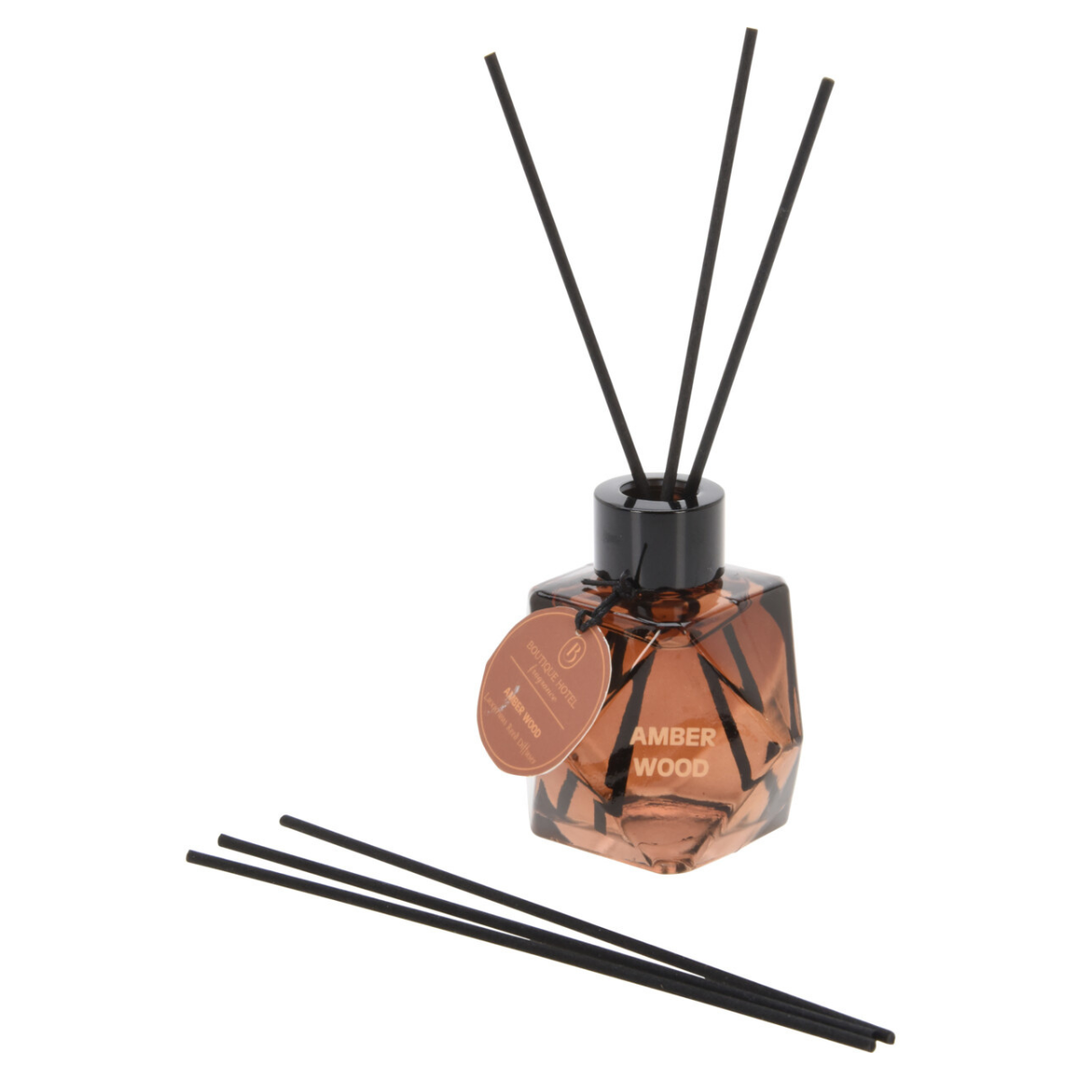 Amber Wood Diamond Diffuser 200ml - Brown