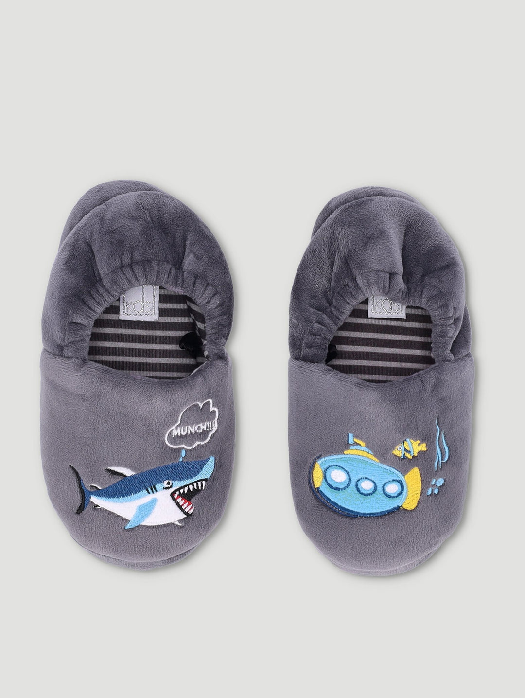 Pre-Boys Shark Slipper - Grey