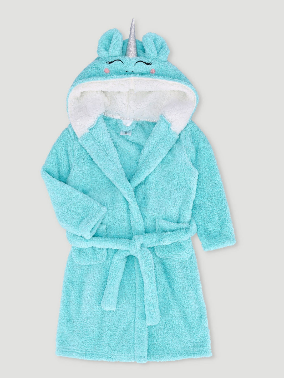 Pre-Girls Unicorn Metalic Gown - Blue