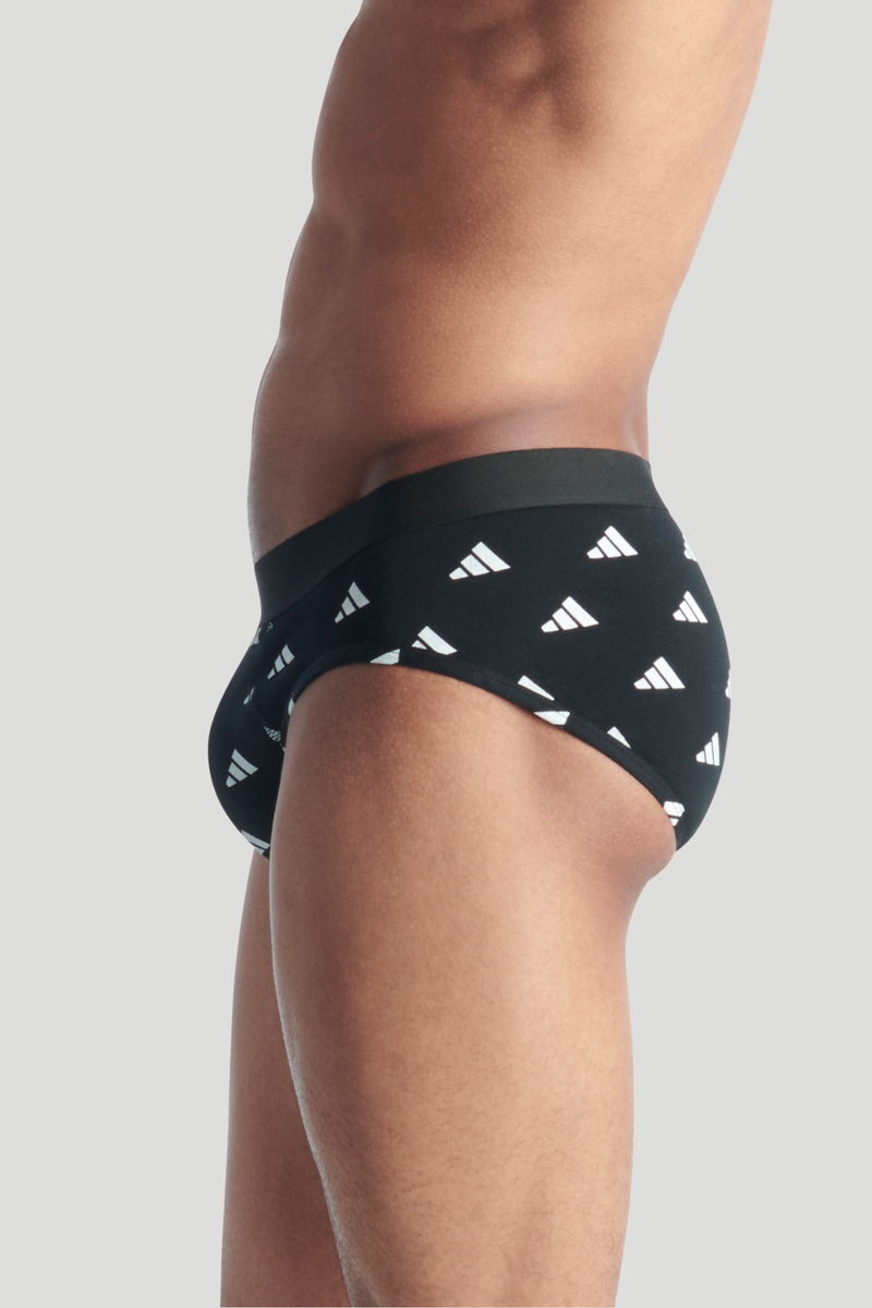 3 Pack Active Flex Cotton Brief - Black/Blue