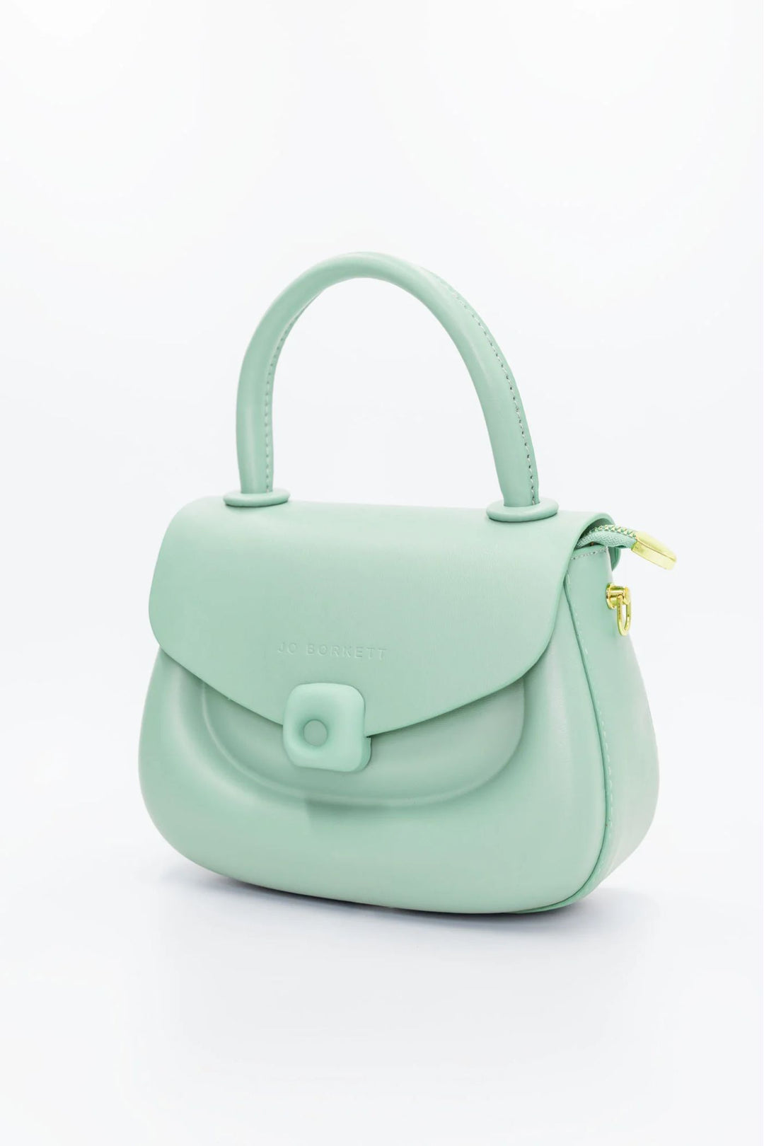 Florence Flap Bag With Top Handle - Sage