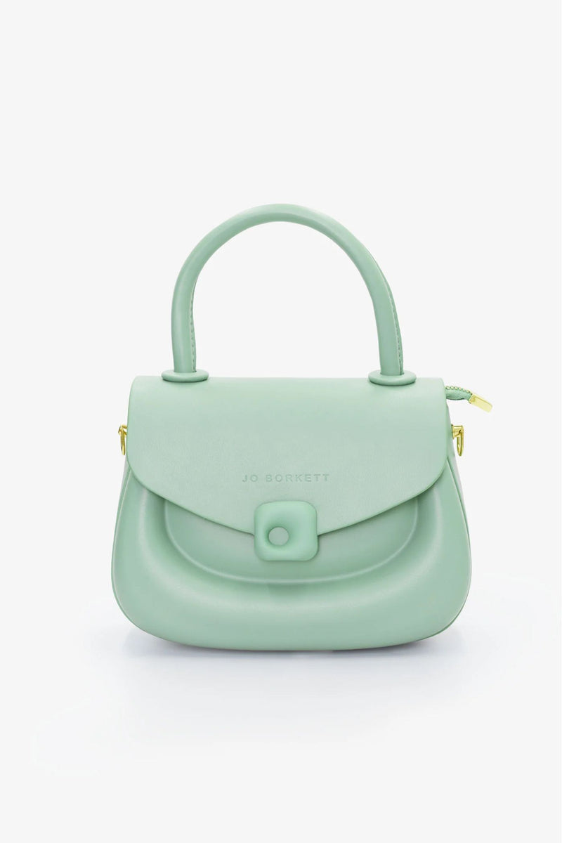 Florence Flap Bag With Top Handle - Sage