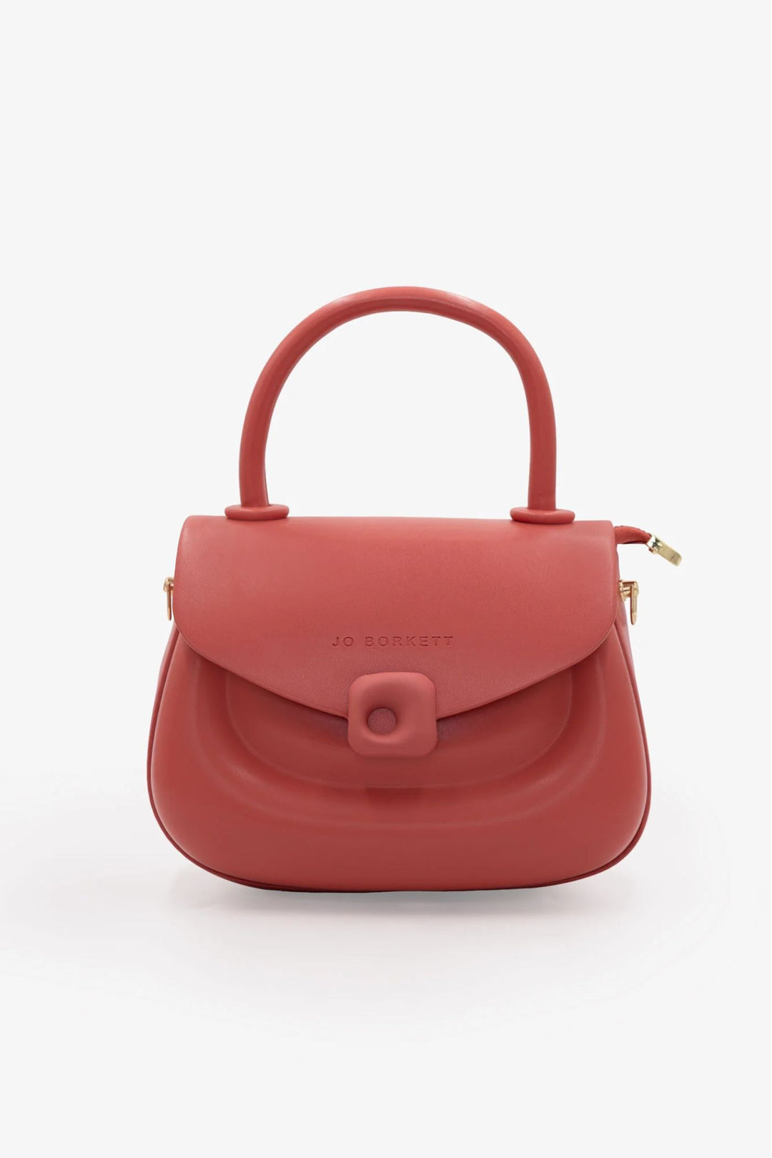 Florence Flap Bag With Top Handle - Coral