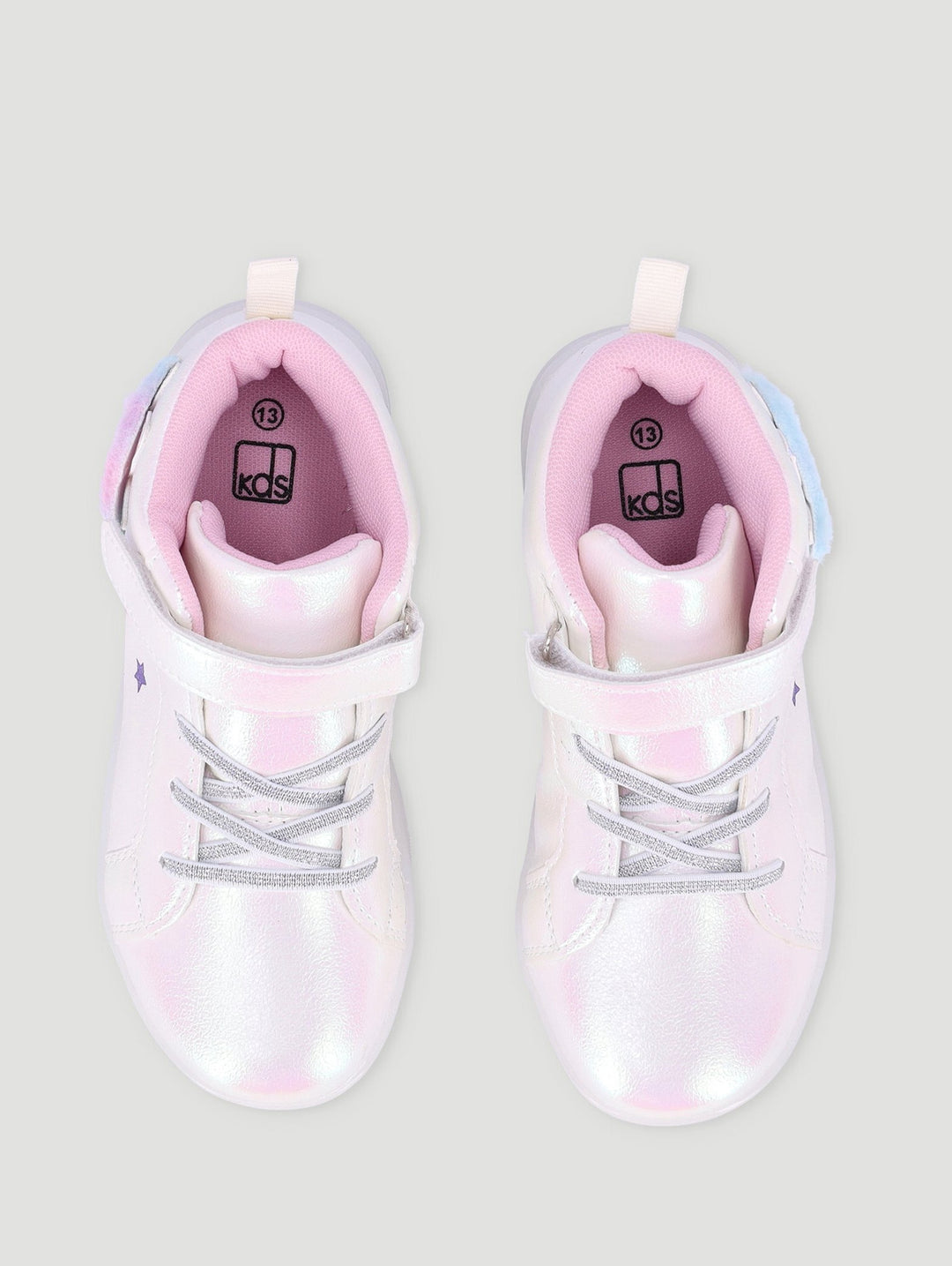 Pre-Girls Light Up Hi-Top Sneaker - White