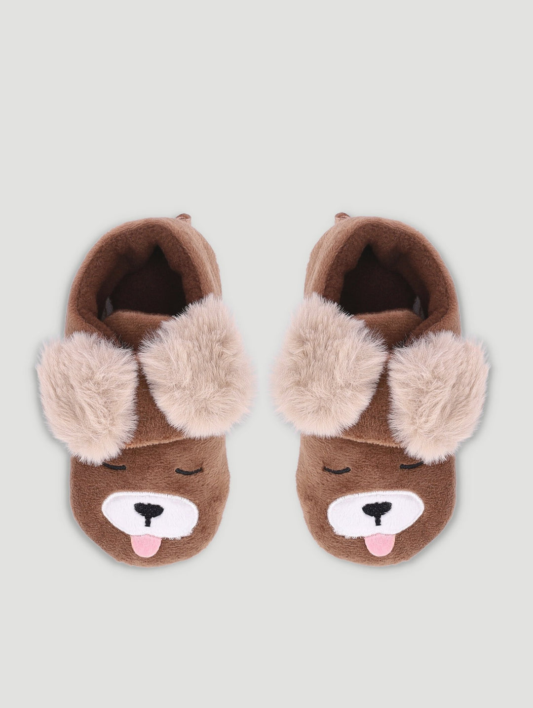 Baby Boys Doggy Slipper - Brown