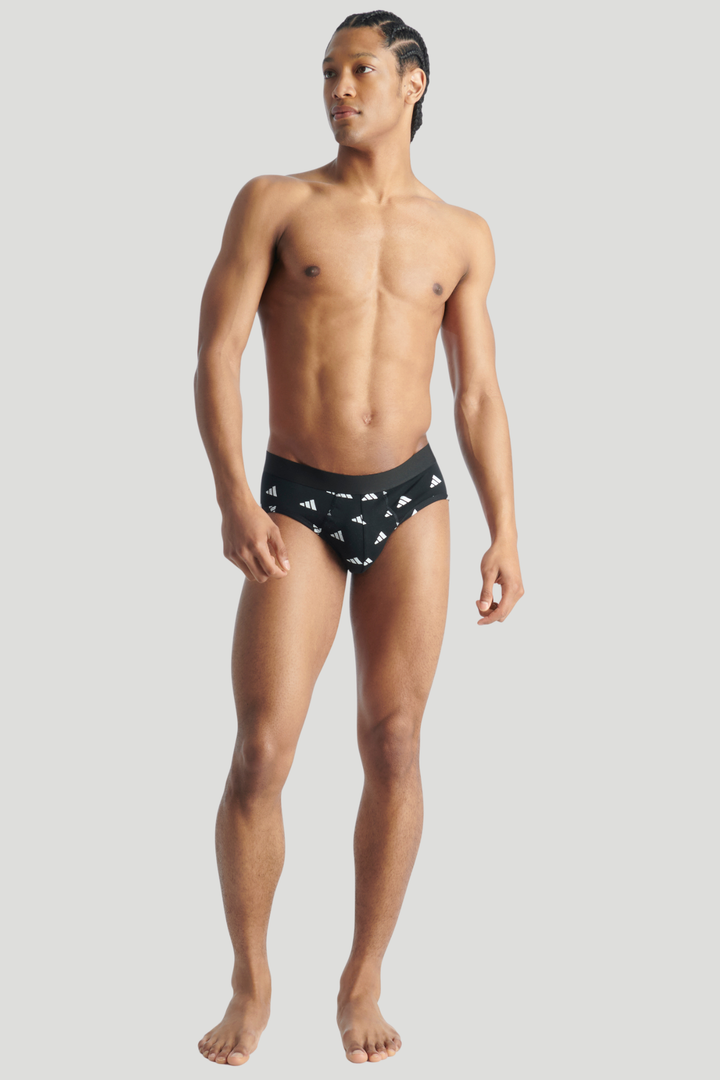 3 Pack Active Flex Cotton Brief - Black/Blue