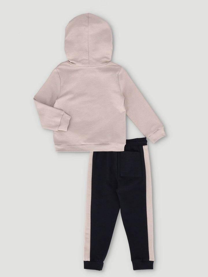 Pre-Boys Spiderman Fleece Hoody - Stone