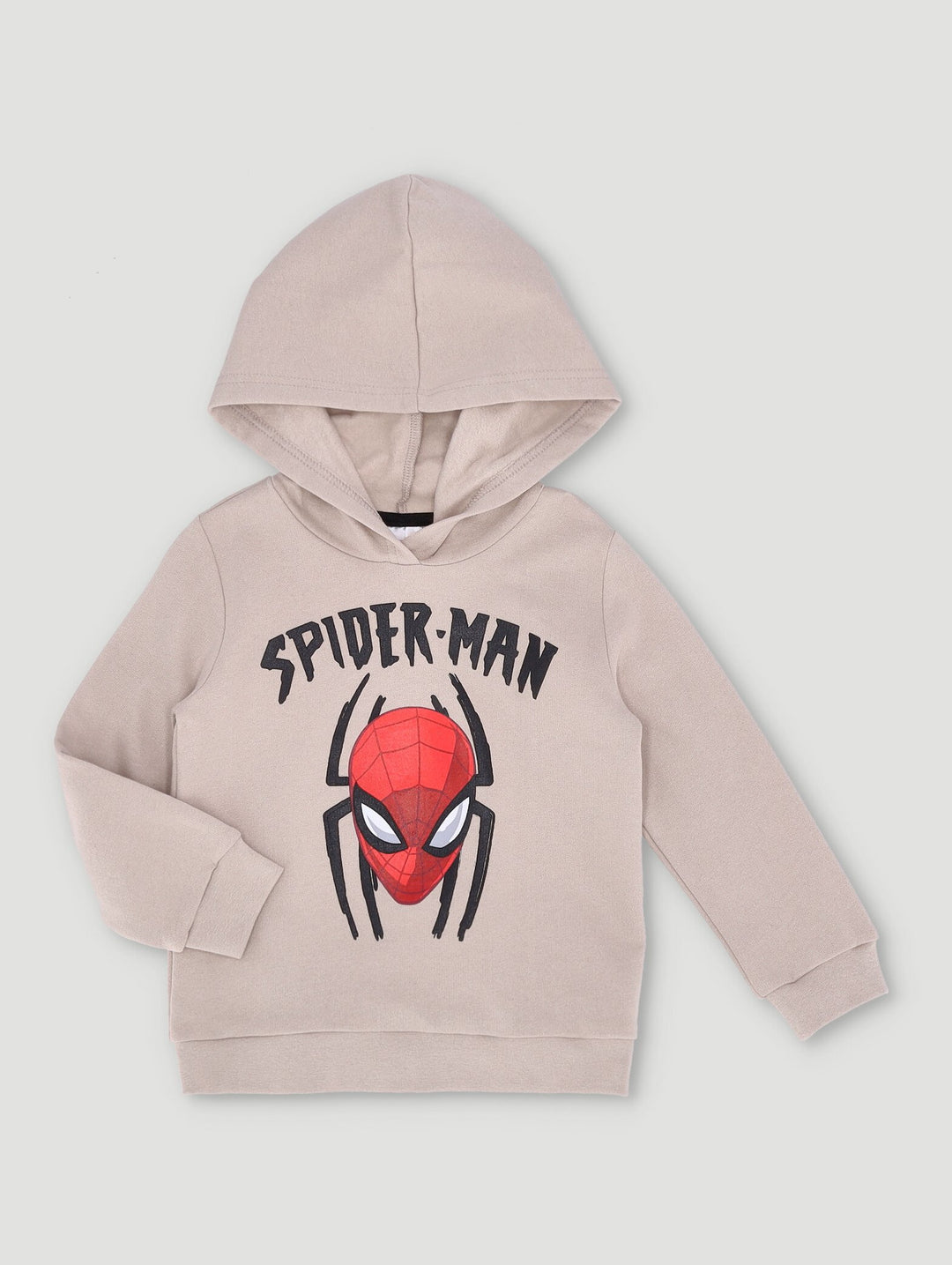 Pre-Boys Spiderman Fleece Hoody - Stone