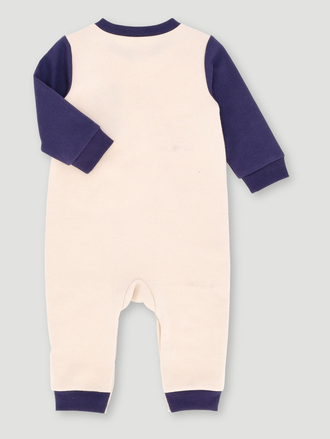 Baby Boys Brushed Fleece Sleepsuit - Cream