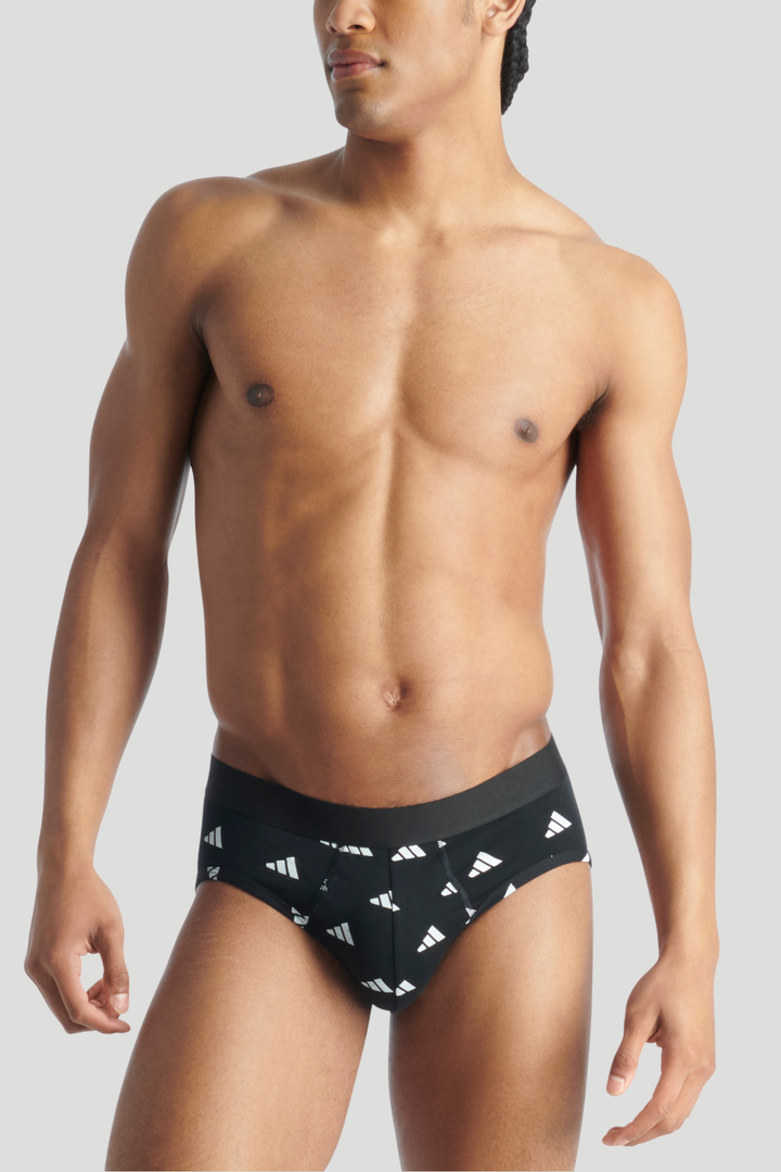 3 Pack Active Flex Cotton Brief - Black/Blue