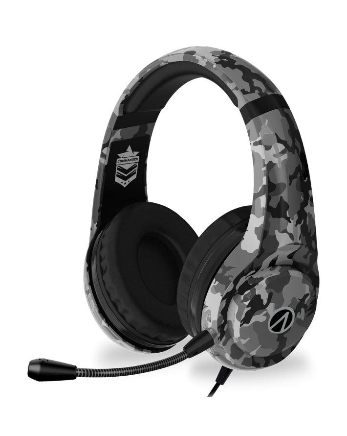 XP Commander Multiformat Stereo Gaming Headsets Camo Black/Grey