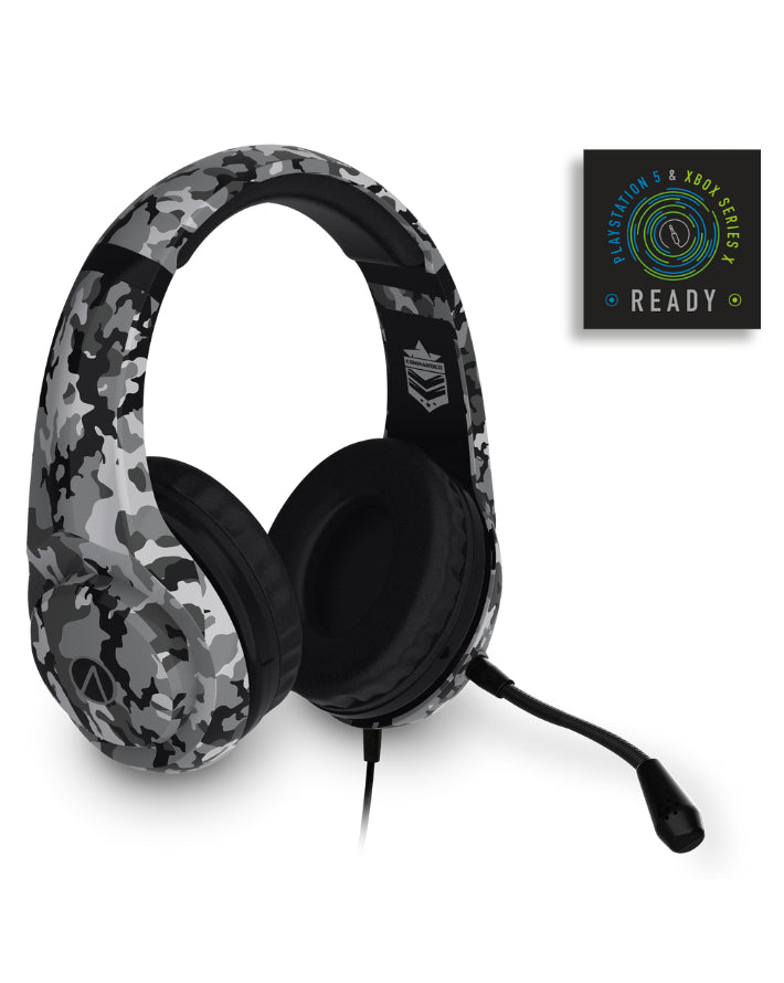 XP Commander Multiformat Stereo Gaming Headsets Camo Black/Grey