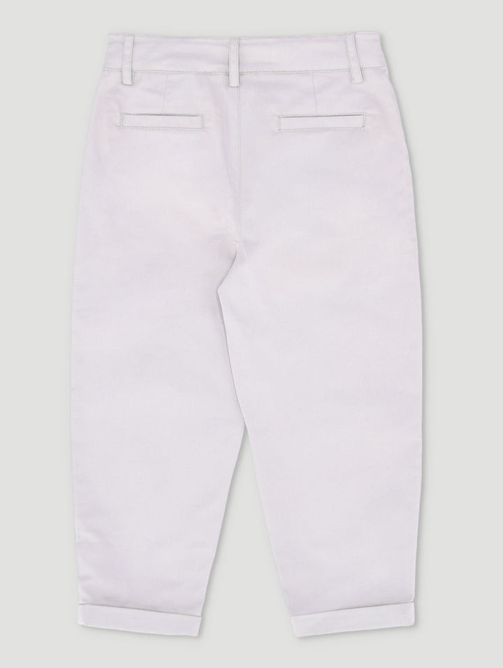 Keedo Boys Premium Chino Pant - Light Grey