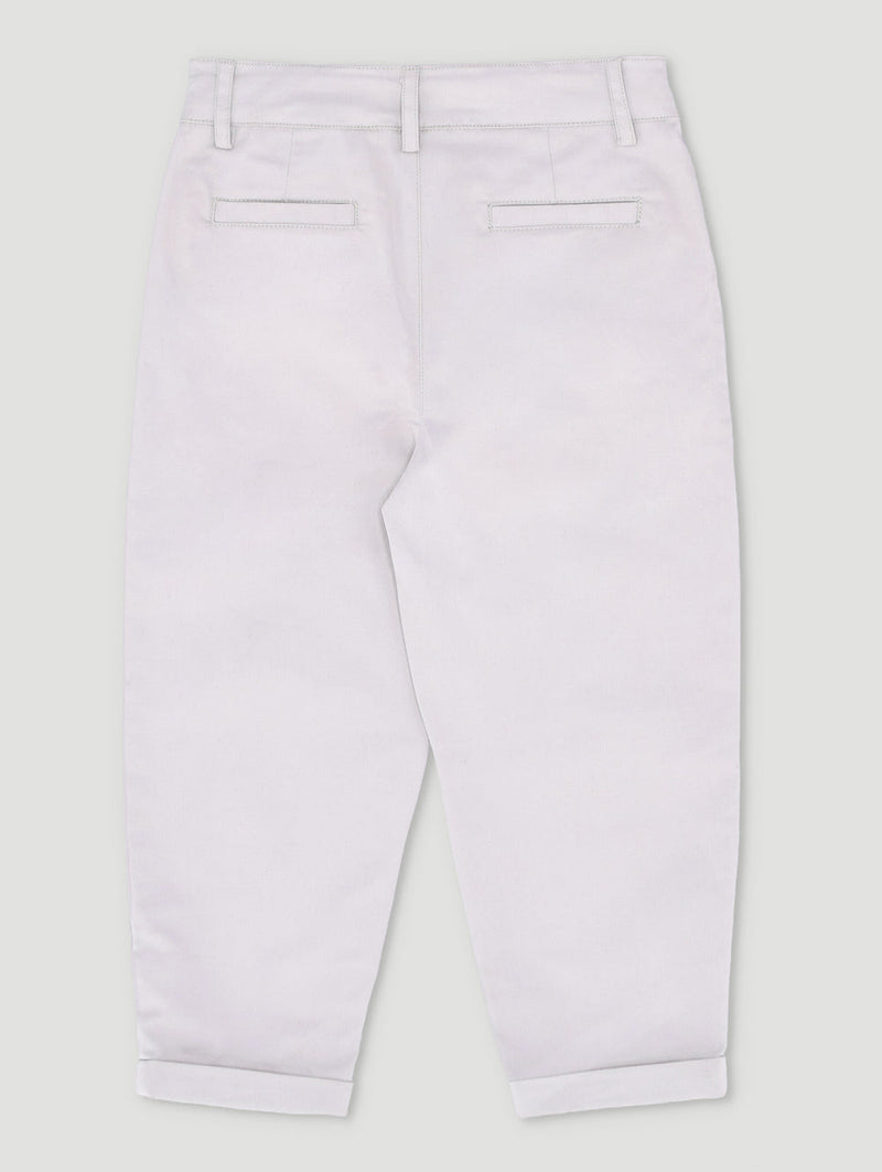 Keedo Boys Premium Chino Pant - Light Grey