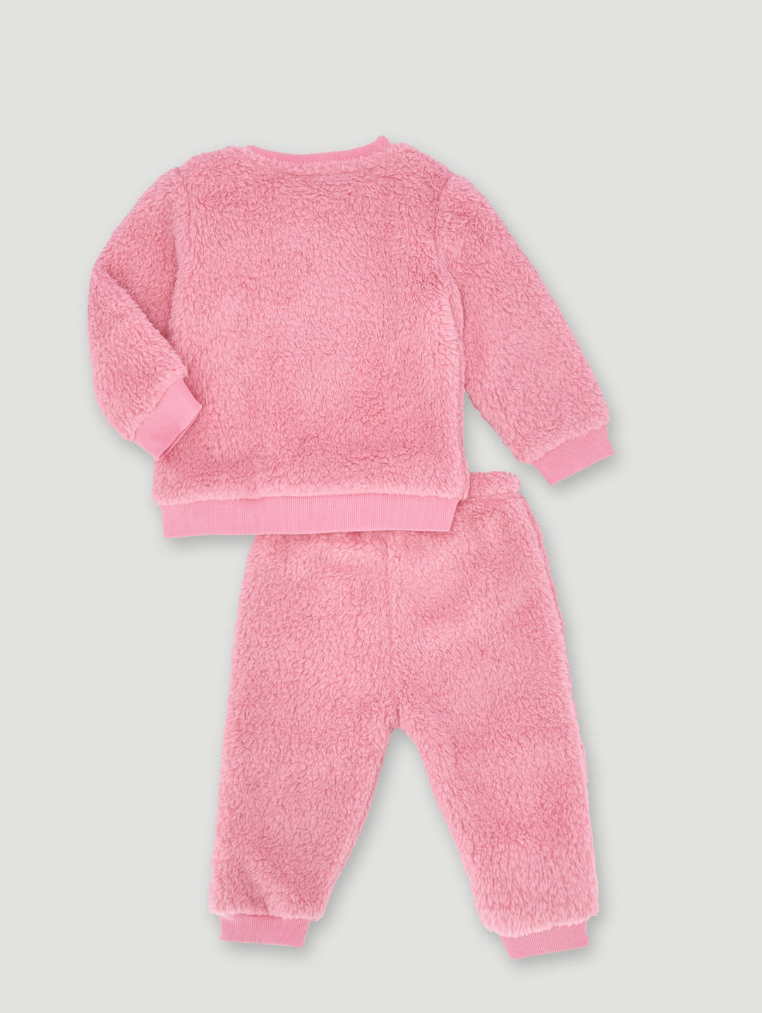 Baby Girls Cat Sherpa Set - Pink