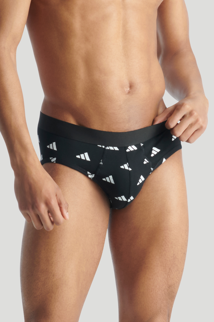 3 Pack Active Flex Cotton Brief - Black/Blue