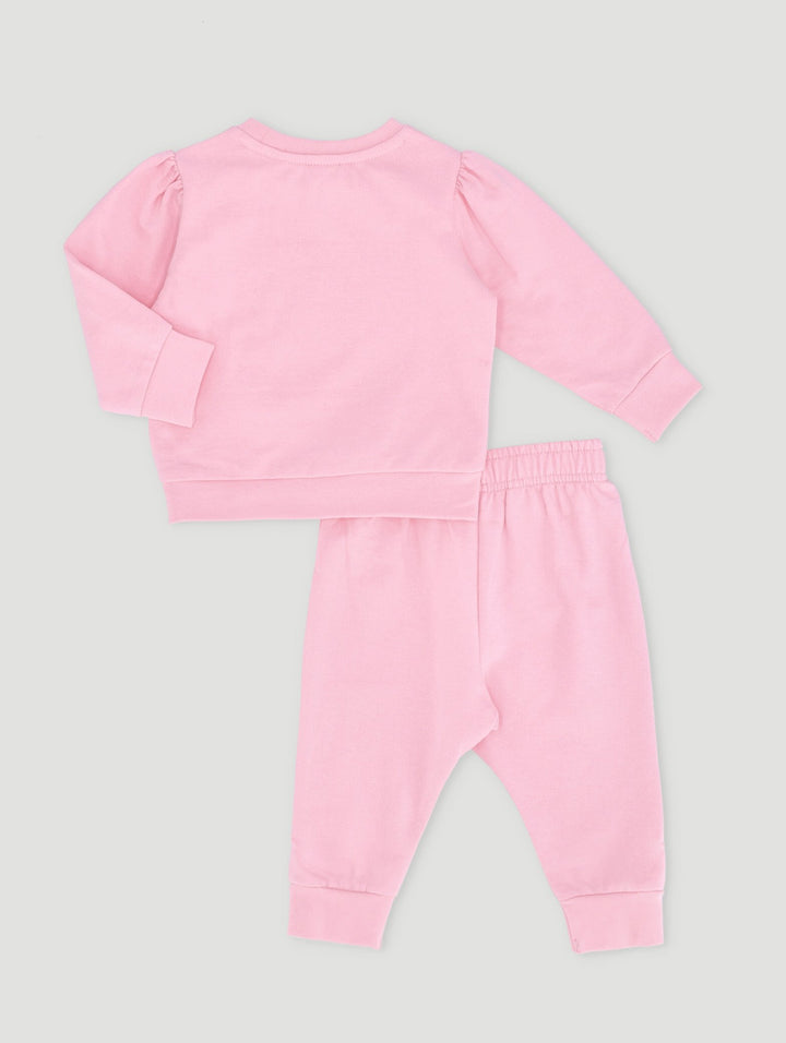 Baby Girls Mommy's Rainbow Tracksuit - Pink