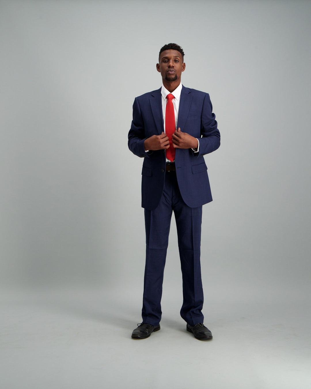 Men's Blue Regular Fit Suit Jacket - Dark Blue