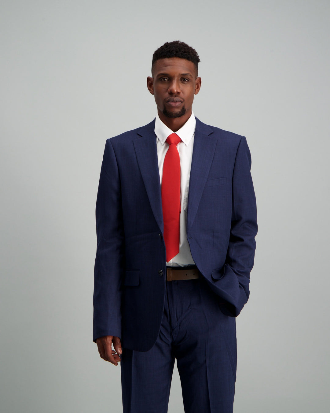 Men's Blue Regular Fit Suit Jacket - Dark Blue