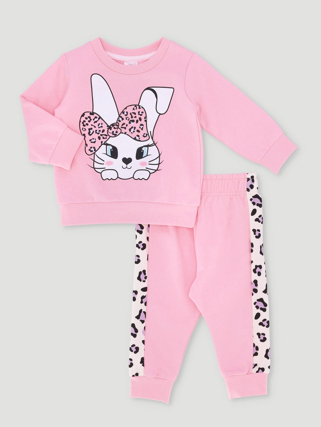 Baby Girls Bunny Tracksuit - Pink