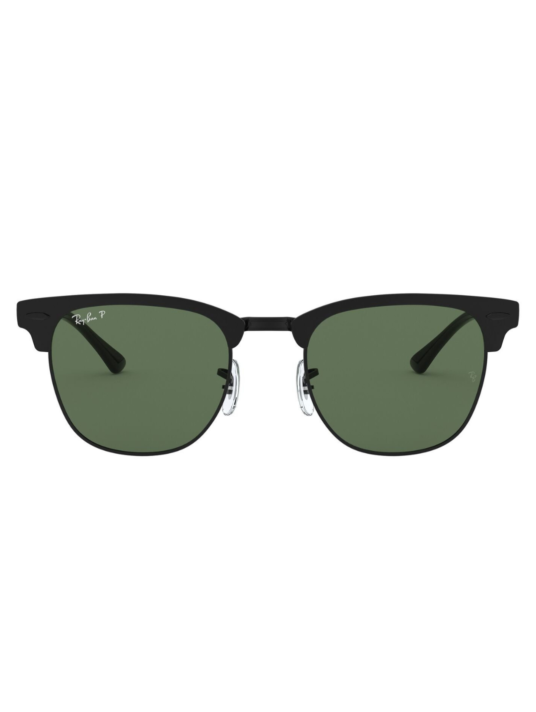 Ray-Ban Metal Clubmaster Polarized Sunglasses - Black