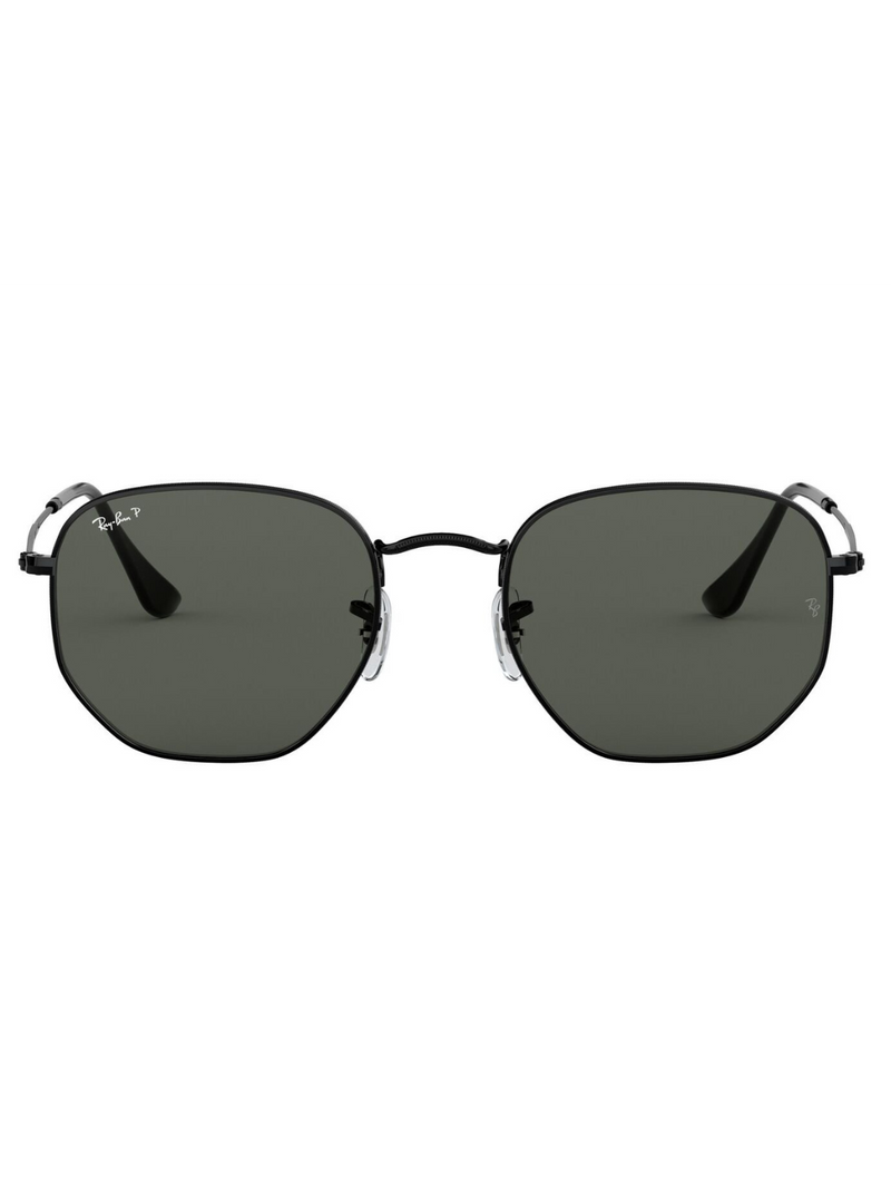 Ray-Ban Hexagonal Polarized Sunglasses - Black