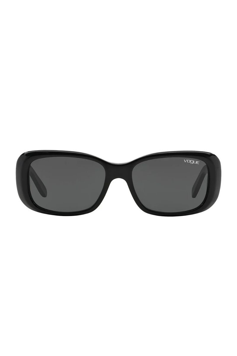 Rimmed Rectangle Sunglasses - Black
