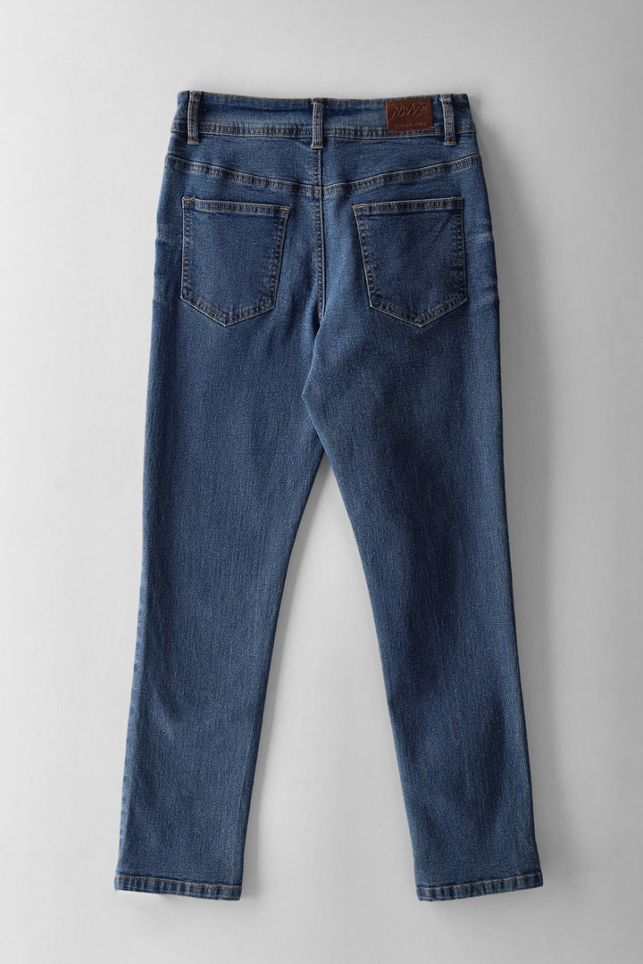 Boys Saddle Jean - Mid Blue