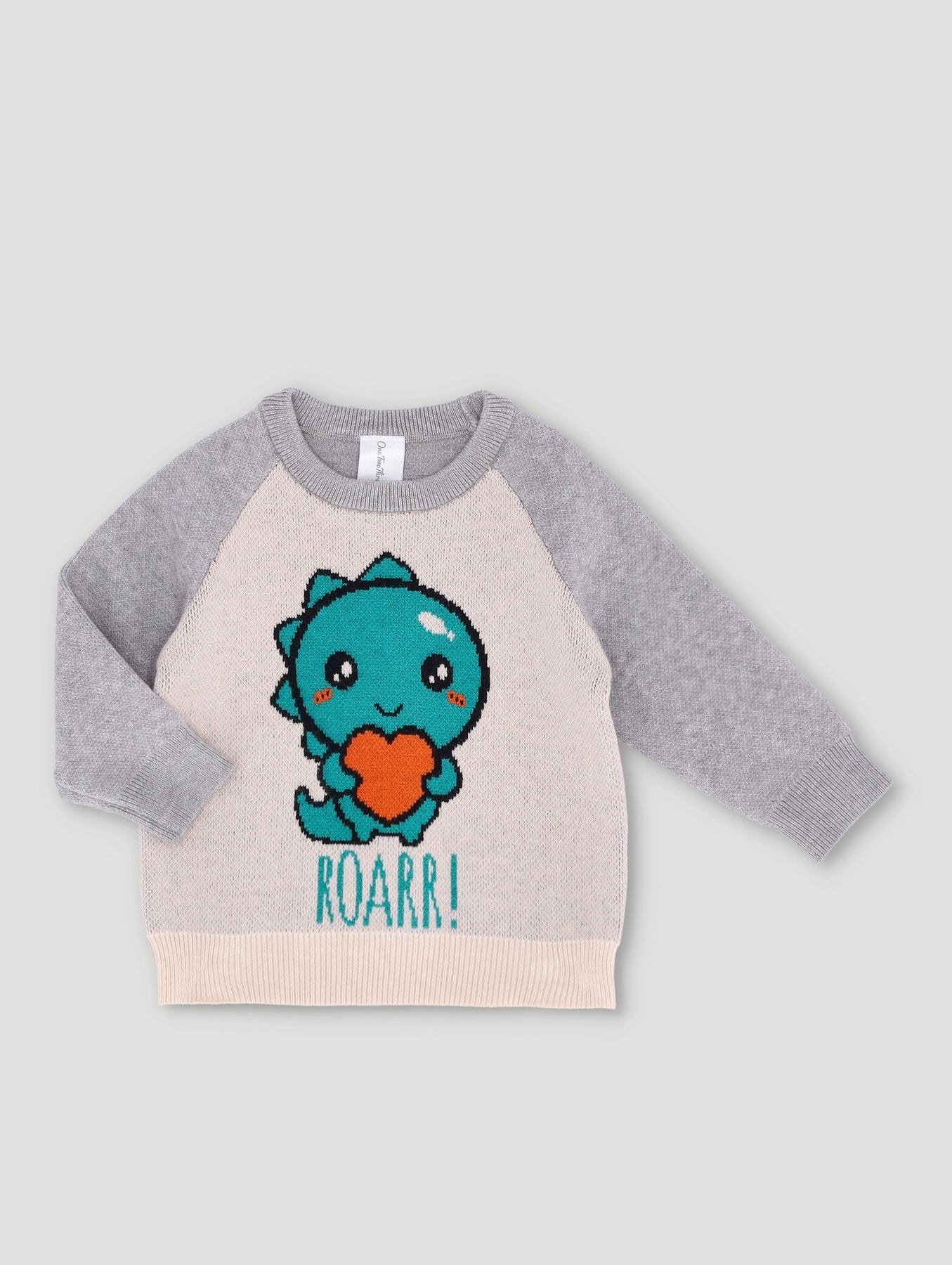 Baby Boys 3D Knitwear Dino Jumper Edgars