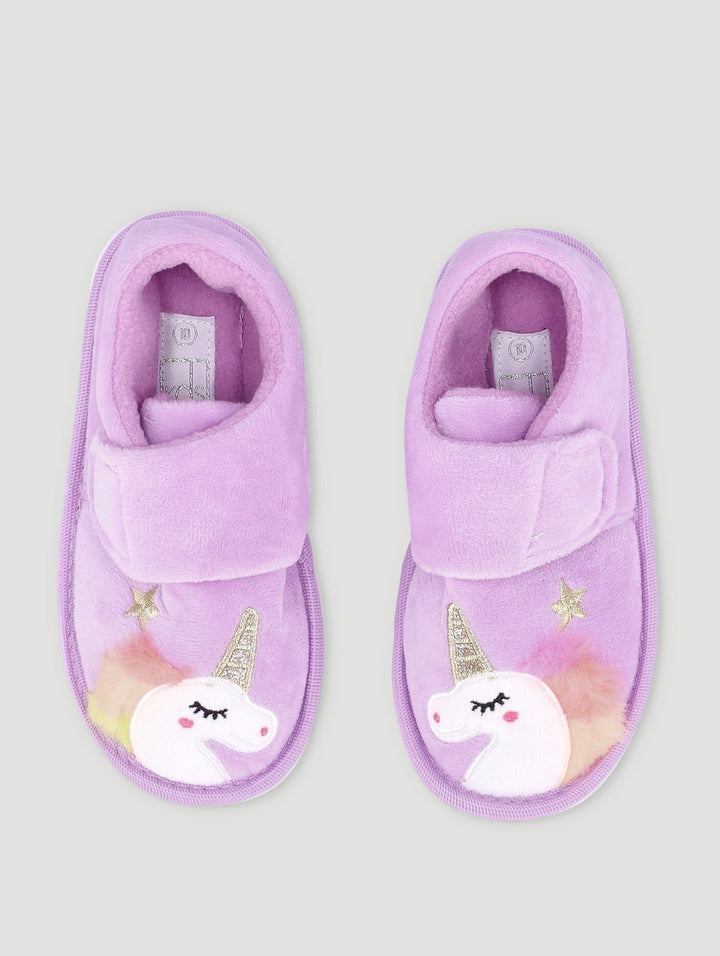 Pre-Girls Unicorn Slipper - Lilac