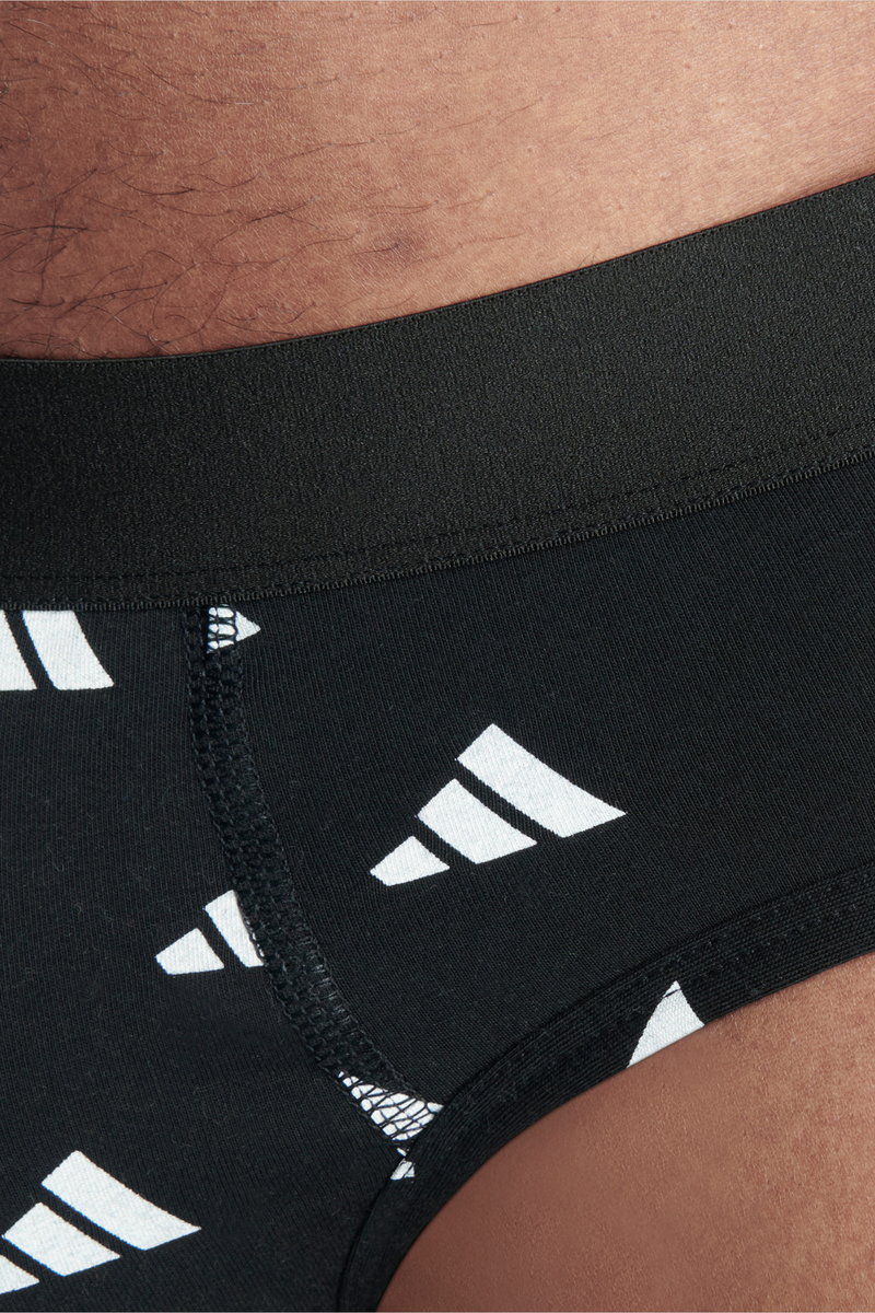 3 Pack Active Flex Cotton Brief - Black/Blue