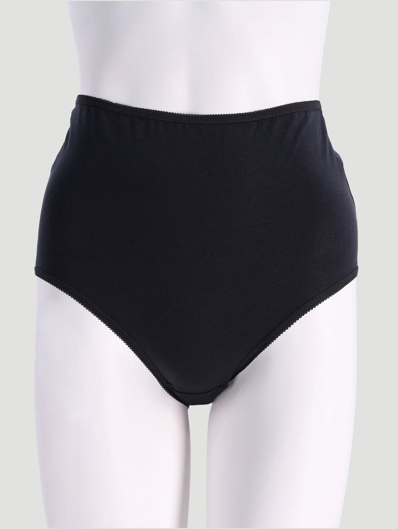 3 Pack Stretch Brief Panty - Black