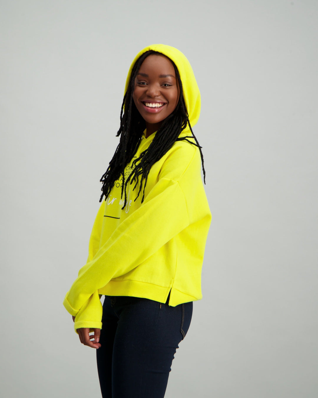 Ladies Hoodie - Bright Yellow
