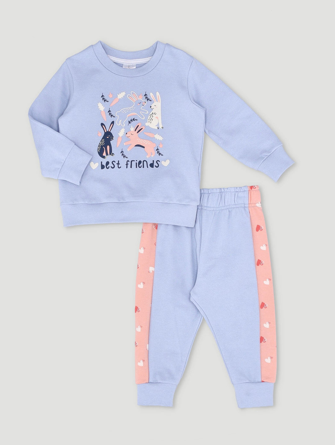 Baby Girls Rabbit Best Friends Tracksuit Blue – Edgars