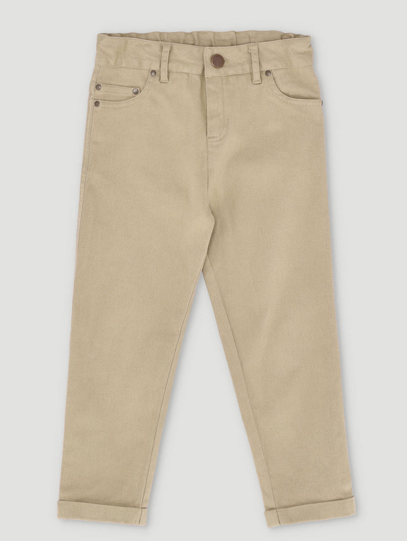 Keedo Boys Denim Pant - Tan