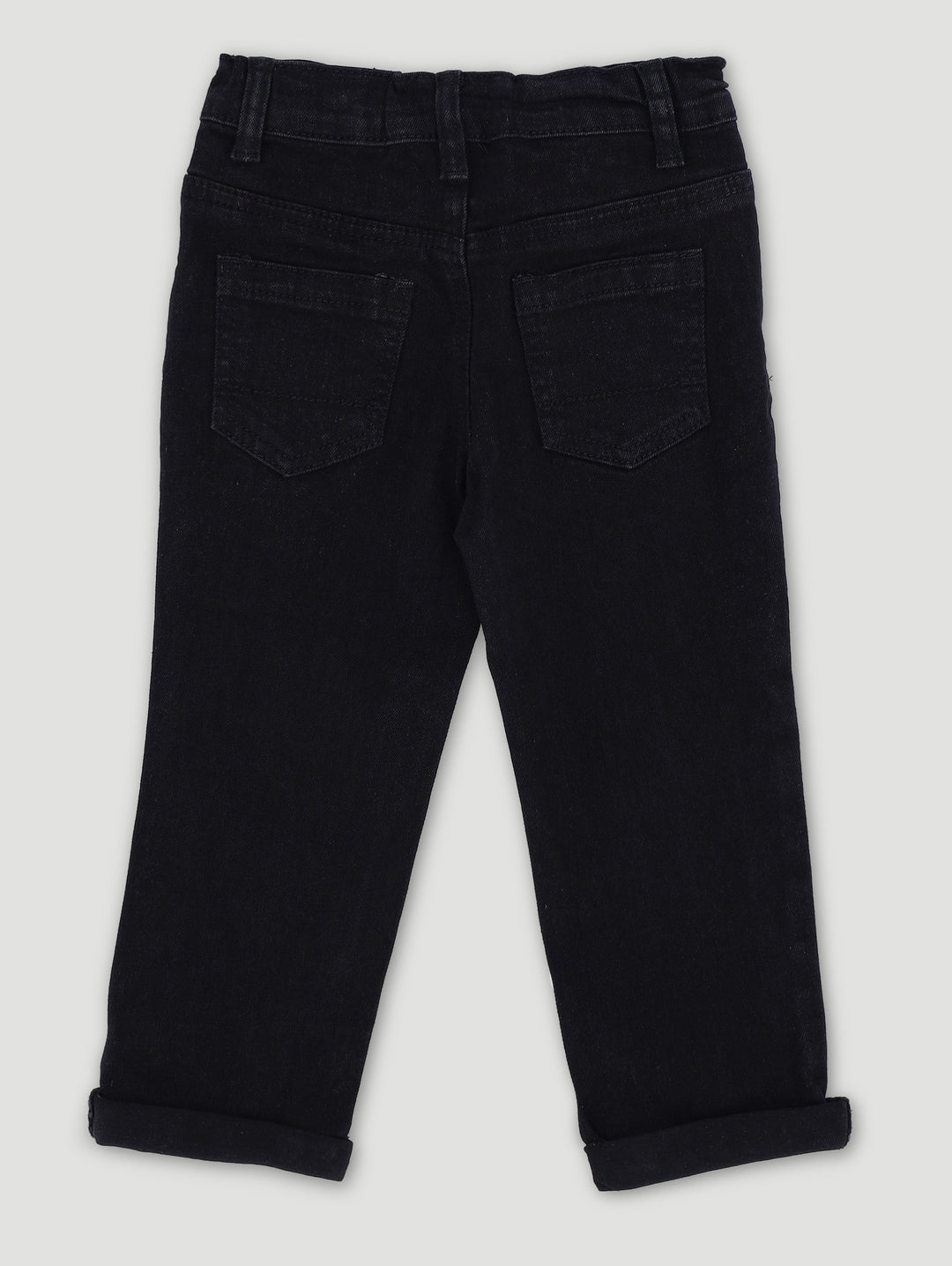 Pre-Boys Fashion Denim Rip & Repair Jeans - Black