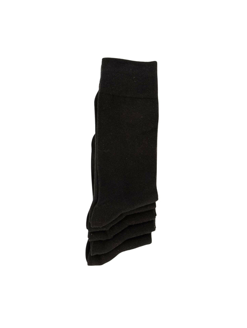 Mens - 5 Pack Plain Anklet Socks - Black
