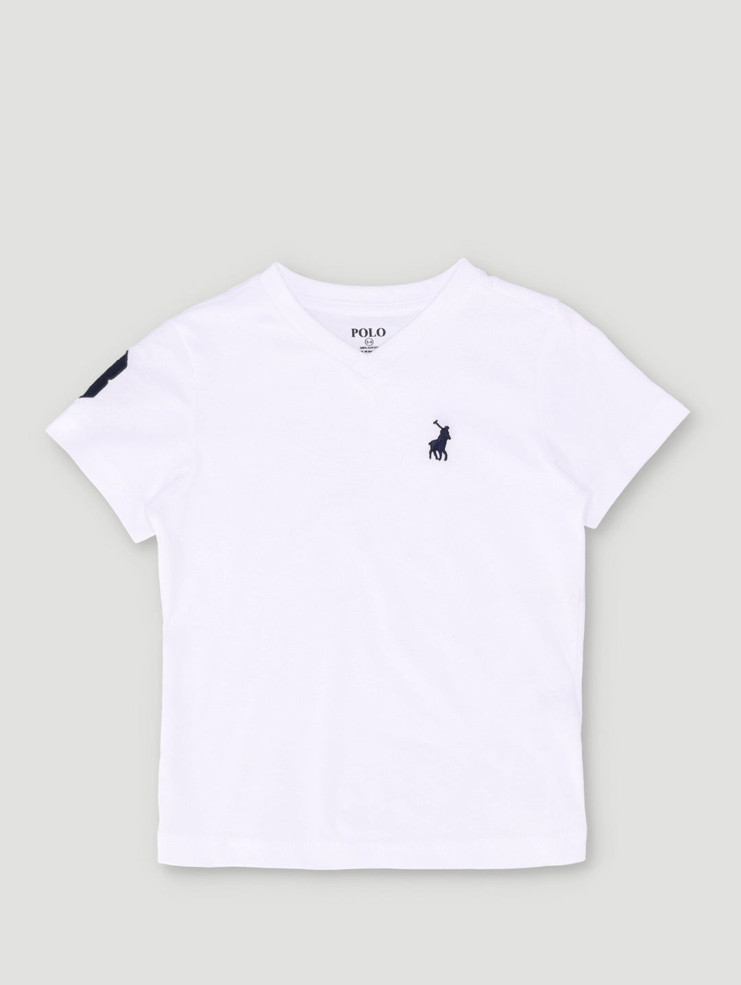Pre-Boys James V-Neck Tee - White