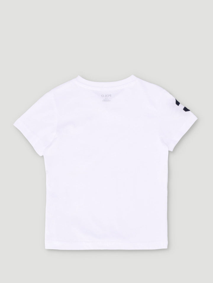Pre-Boys James V-Neck Tee - White