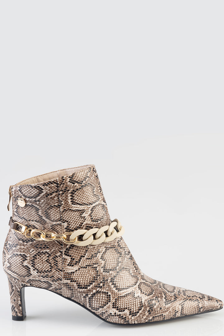 Dolly Chain Ankle Boot - Natural