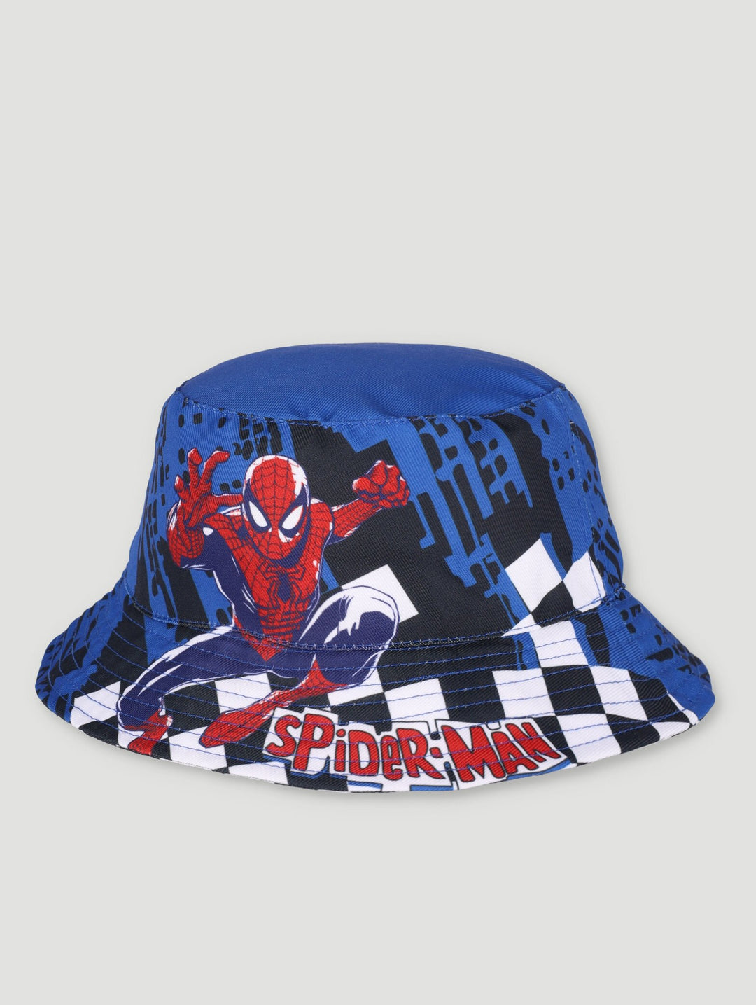 Boys Pre-Boys Spiderman Non Reversible Bucket Hat BlueHats – Edgars