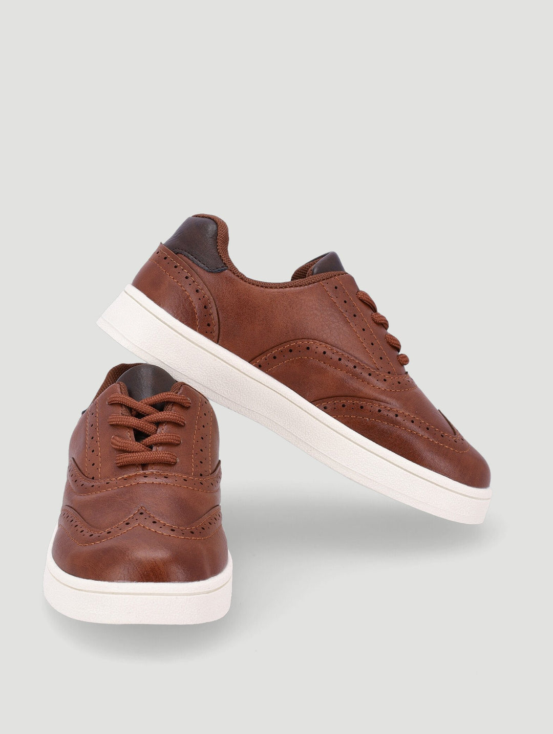 Pre-Boys Brogue Sneaker - Brown