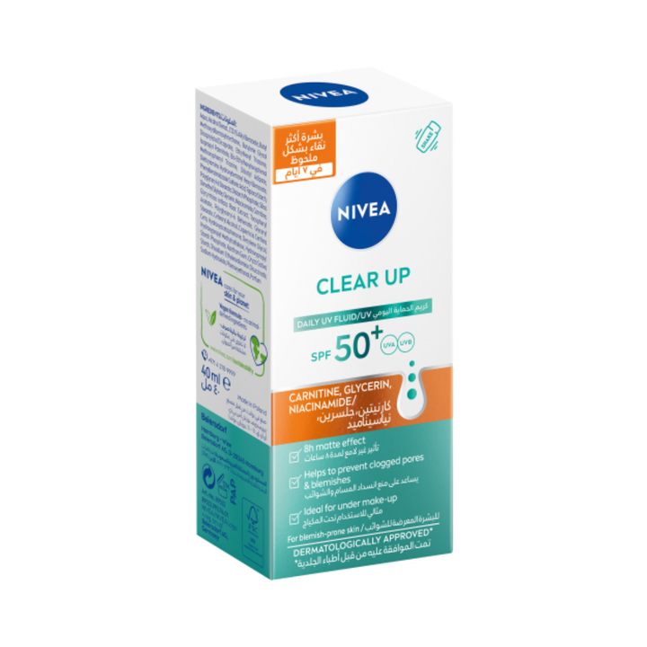 Derma Skin Clear Daily Facial Fluid SPF50+