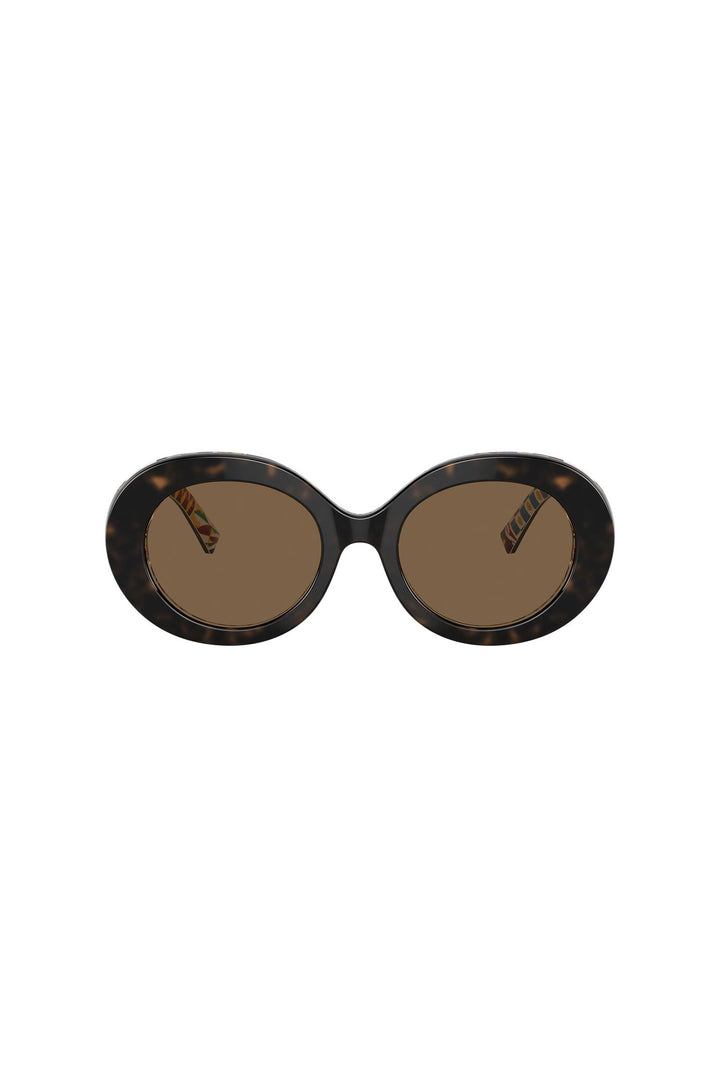 Oval Frame Sunglasses - Tortoise Shell