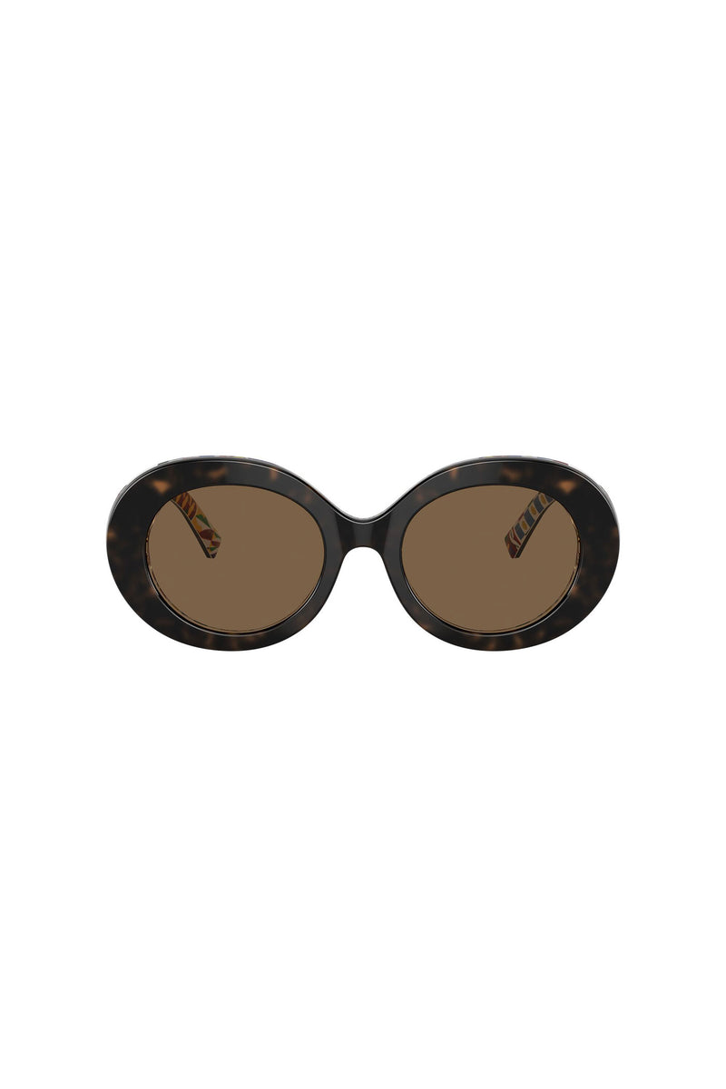 Oval Frame Sunglasses - Tortoise Shell
